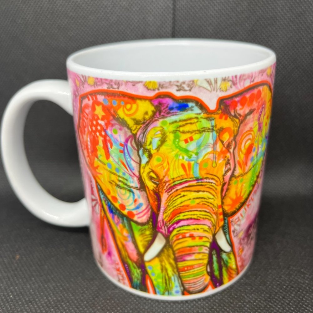 Elephant Modern Art Mug , 11oz